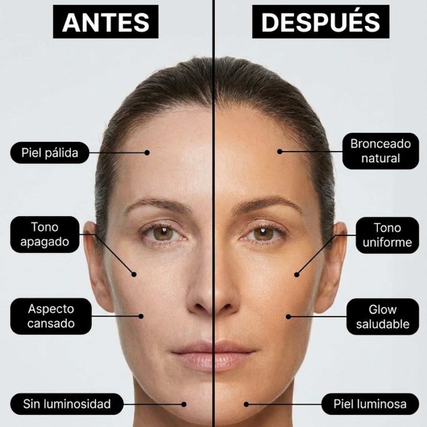 Bronceado en 7HS sin SOL